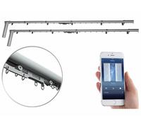 Carlo Milano 2 tringles à rideau motorisées et connectées compatibles avec Amazon Alexa