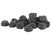 Décoration pour cheminée - CARLO MILANO - 20 pierres céramiques - Résistantes à la chaleur - Noir - Bioéthanol