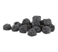 Carlo Milano : 20 pierres décoratives pour cheminée au bioéthanol - Noir Noir G