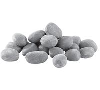 Carlo Milano 24 pierres décoratives grises pour cheminée au bioéthanol - Gris