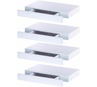 Carlo Milano 4 Étagères murales avec tiroir Secret - Blanc