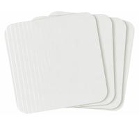 Carlo Milano 4 patchs antidérapants pour tapis lavables - coloris blanc