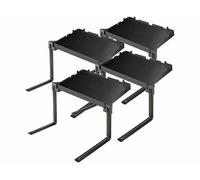 Carlo Milano 4 tablettes de lit pliables coloris noir