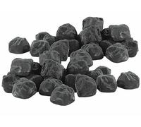 Carlo Milano 40 pierres décoratives pour cheminée au bioéthanol - Noir