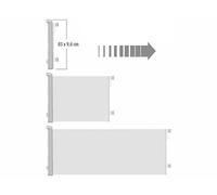 Carlo Milano Barrière de sécurité extensible 3 m pour escaliers TSS-85 - coloris gris