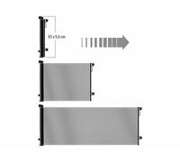 Carlo Milano Barrière de sécurité extensible 3 m pour escaliers TSS-85 - coloris noir