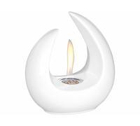 Carlo Milano Brûleur de table décoratif au bioéthanol, 53 ml, blanc