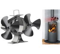 Carlo Milano : Double ventilateur-répartiteur pour poêle de 65°C à 345°C Noir G