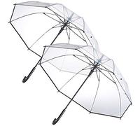 Carlo Milano Parapluie transparent, diamètre 100 cm (parapluie transparent)
