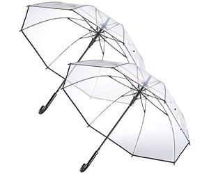 Carlo Milano Parapluie transparent, diamètre 100 cm (parapluie transparent)