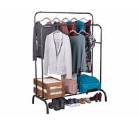 Carlo Milano Portant à vêtements double coloris noir