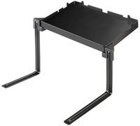 Carlo Milano Support de table : plateau de lit pliable 34 x 22 cm, charge maximale 3 kg, noir (table pliante, table de chevet, câble de charge iPhone)