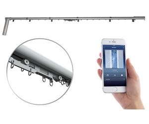 Carlo Milano Tringle à rideau motorisée et connectée compatible avec Amazon Alexa