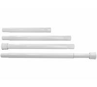 Carlo Milano Tringle télescopique 72-145 cm pour rideau de douche - coloris blanc