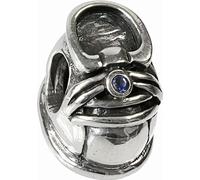 CarloBiagi Bead Charm Bijoux élément chaussure de bébé zirconium argent véritable BBSCZ30B