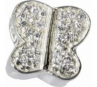 CarloBiagi Bead Charm élément de bijouterie Butterfly zirconium 925 argent BBSCZS03C