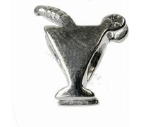 CarloBiagi Bead Charm élément de bijouterie Cocktail 925 argent véritable BBS230