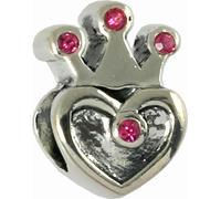 CarloBiagi Bead Charm élément de bijouterie cœur zirconium 925 argent véritable BBSCZ97P