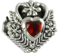 CarloBiagi Bead Charm élément de bijouterie cœur zirconium 925 argent véritable BBSCZS13DR