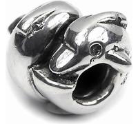 CarloBiagi Bead Charm élément de bijouterie dauphin 925 argent véritable BBS046