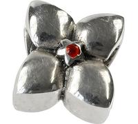 CarloBiagi Bead Charm élément de bijouterie fleur zirconium 925 argent véritable BBSCZ21R