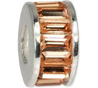 CarloBiagi Bead Charm élément de bijouterie roue zirconium 925 argent véritable BBSC02