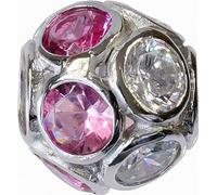 CarloBiagi Bead Charm élément de bijouterie Sphère Zirconia 925 Argent véritable BBSCZP04HPC
