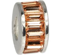 CarloBiagi Charm Bead Roue Zirconia 925 Élément de bijouterie en argent véritable D2BBSC02