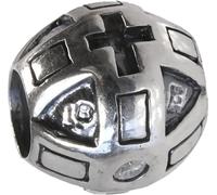 CarloBiagi Charm Bead Sceptre Zirconia 925 Véritable élément de bijouterie en argent D2BBSCZ55C