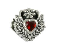Carlobiagi Perle Coeur 925 Véritable Argent Breloque Bijoux Zircone Élément Bbsczs13dr