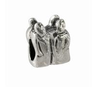 Carlobiagi Perle Double 925 Élément De Bijoux De Charme En Argent Véritable Bbszl06