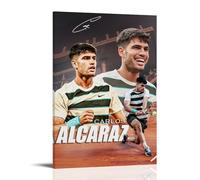 Carlos Alcaraz Poster d'art mural Peinture sur toile Décoration d'intérieur Impression d'art 30 x 45 cm