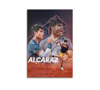 Carlos Alcaraz Poster décoratif haute définition à suspendre Motif tennis athlète 20 x 30 cm
