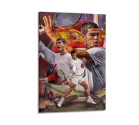 Carlos Alcaraz Poster mural sur toile pour salon 30 x 45 cm