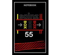 Carlos sainz Notebook: box box box /F1 Journal 120 blank lined pages
