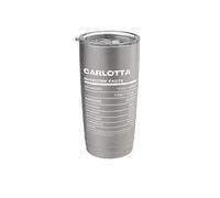 Carlotta Valeur Nutritive Nom Drôle Gobelet isotherme en acier inoxydable double paroi