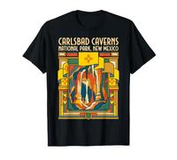Carlsbad Caverns National Park New Mexico Drapeau Voyage Art T-Shirt