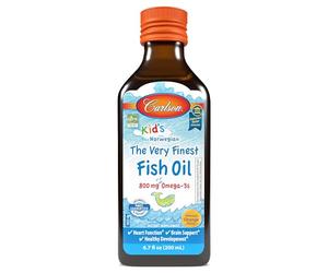 Carlson Labs - Huile de poisson norvégienne très raffinée au bon goût d'orange de Carlson kid - 6.7 once liquide