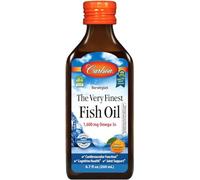Carlson, l'huile de poisson la plus fine, provenant de sources durables en Norvège avec 1600 mg d'oméga-3, orange, 200 ml