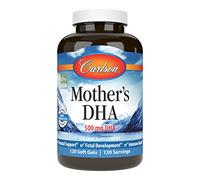 Carlson Mother's DHA, 500 mg DHA, Supports Mom & Baby, 60 Soft Gels