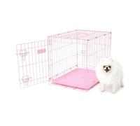 Carlson Pet Products Cage métallique rose pour chien sécurisée et compacte de Carlson, taille s
