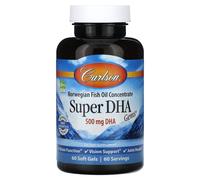 Carlson, Super Gélules DHA, 500 mg, 60 Gélules