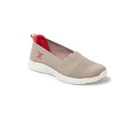 Carlton London Baskets à enfiler en tricot respirant - Légères et confortables pour un usage quotidien, beige, 3 UK