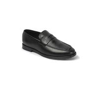 Carlton London Bout rond plat confortable pour homme, chaussures tendance pour un usage quotidien, bureau, loisirs, Noir , 42 EU