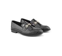 Carlton London Mocassins de conduite classiques pour homme - Chaussures plates confortables à enfiler avec chaussures décontractées modernes - Style quotidien, noir, 46 EU