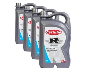 CarLube Triple R 20W-50 SB/CB huile minérale R-TEC 38, 5 L (Lot de 4)