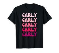 Carly First Name Minimalist Design T-Shirt Graphique avec Valeur
