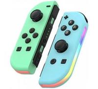 CarlyleMofan01 Manette pour Switch Sans Fil Bluetooth Contrôleurs Gamepad (Contrôleur non Officiel) - VERT / BLEU CLAIR