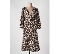 ONLY CARMAKOMA Robe Carlivia 3/4 Wrap pour Femme - Grande Taille - À Pois 42-54, Cloud Dancer Hula Leo, 44