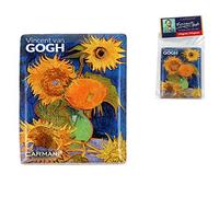 CARMANI,Aimants décoratifs pour réfrigérateur, tableau blanc, tableau d'affichage, aimants artistiques pour les amateurs d'art inspirés de Vincent Van Gogh, peintures tournesols 4.5x7 cm